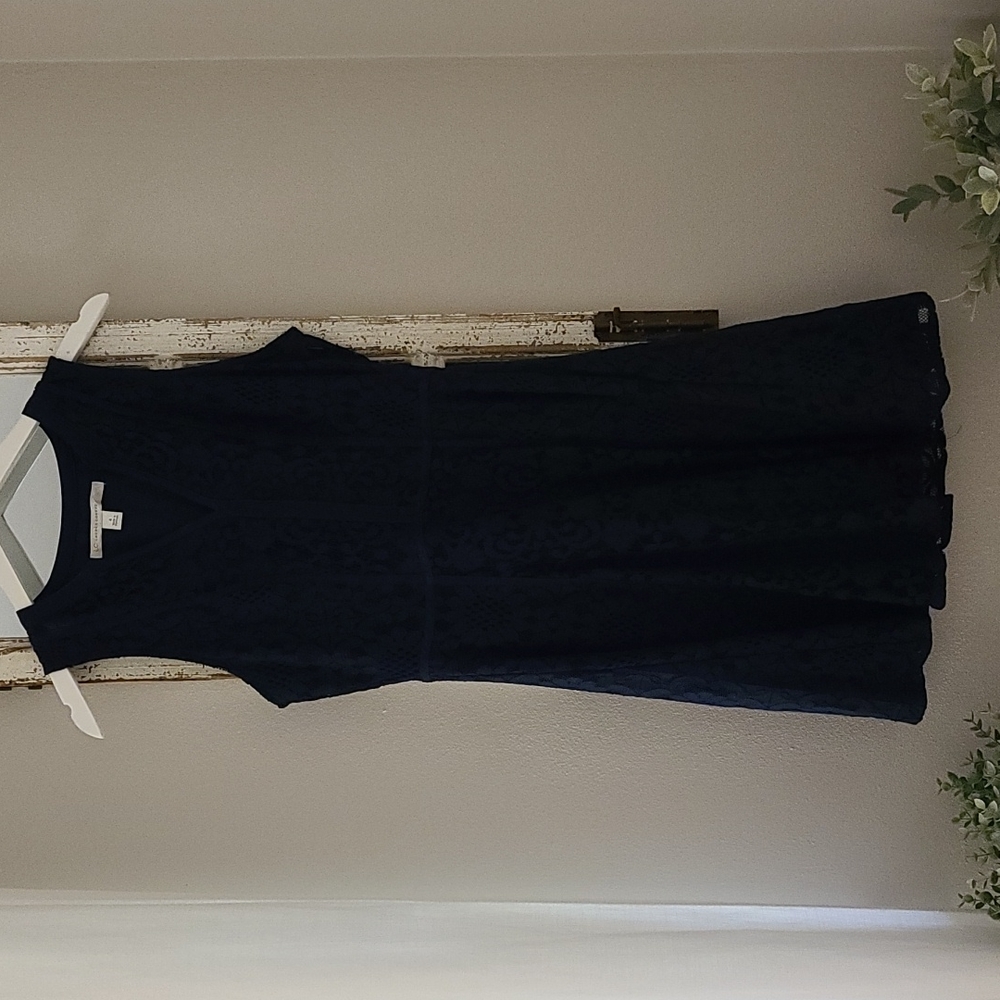 Like New, only worn once! Navy blue LC Lauren Conrad Cocktail Dress